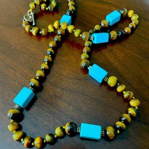 Turquoise and tigers are 13 to 14 inch